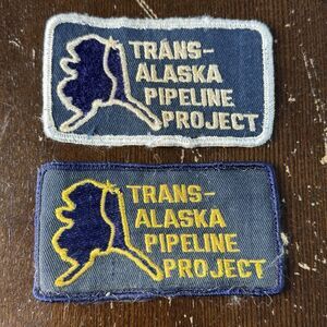 Trans-Alaka Pipeline Project Vintage Patches Lot Of 2